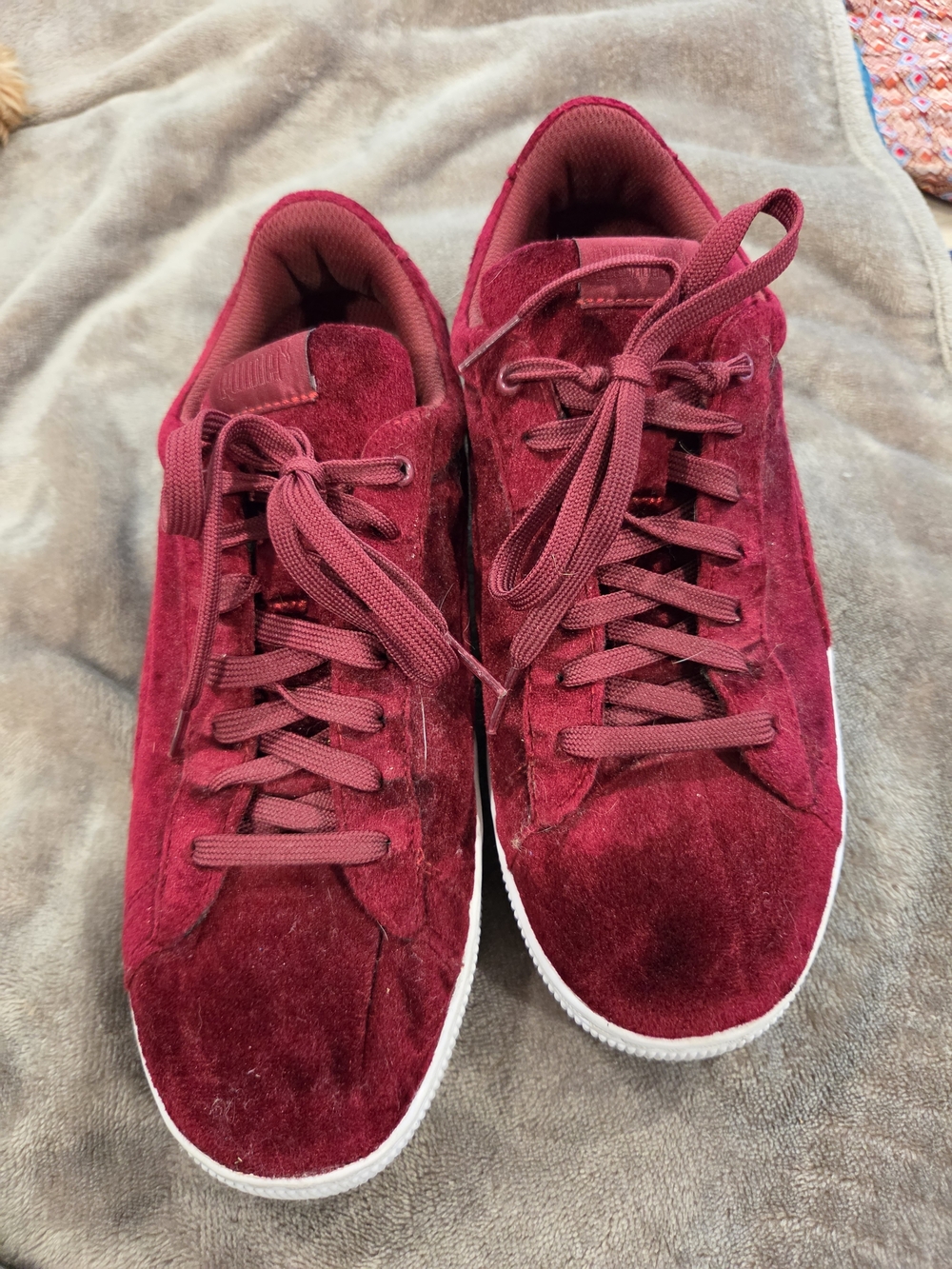 Puma Maroon and Deep Pink SoftFoam Sneakers